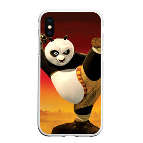 Чехол для iPhone XS Max матовый с принтом Кунг фу панда в Санкт-Петербурге, Силикон | Область печати: задняя сторона чехла, без боковых панелей | kung fu | kung fu panda | panda | кунг фу | кунг фу панда | кунгфу | панда. кунг фу | по