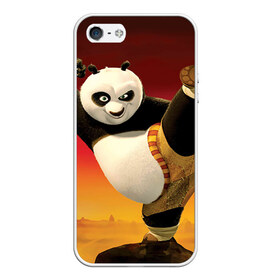 Чехол для iPhone 5/5S матовый с принтом Кунг фу панда в Санкт-Петербурге, Силикон | Область печати: задняя сторона чехла, без боковых панелей | kung fu | kung fu panda | panda | кунг фу | кунг фу панда | кунгфу | панда. кунг фу | по