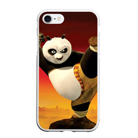 Чехол для iPhone 7/8 матовый с принтом Кунг фу панда в Санкт-Петербурге, Силикон | Область печати: задняя сторона чехла, без боковых панелей | kung fu | kung fu panda | panda | кунг фу | кунг фу панда | кунгфу | панда. кунг фу | по