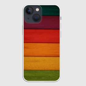 Чехол для iPhone 13 mini с принтом Colored fence в Санкт-Петербурге,  |  | color | полосочки | цвет