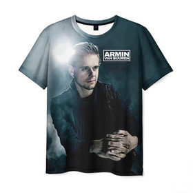 Мужская футболка 3D с принтом Armin Van Buuren в Санкт-Петербурге, 100% полиэфир | прямой крой, круглый вырез горловины, длина до линии бедер | addicted | buuren | van | аrmin | армен | бюрен | ван