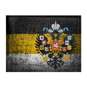 Обложка для студенческого билета с принтом Имперский флаг в Санкт-Петербурге, натуральная кожа | Размер: 11*8 см; Печать на всей внешней стороне | Тематика изображения на принте: русь