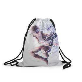 Рюкзак-мешок 3D с принтом Бездомный бог в Санкт-Петербурге, 100% полиэстер | плотность ткани — 200 г/м2, размер — 35 х 45 см; лямки — толстые шнурки, застежка на шнуровке, без карманов и подкладки | anime | noragami | аниме | бездомный бог | бог | йато | норагами