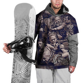 Накидка на куртку 3D с принтом Sons Of Anarchy в Санкт-Петербурге, 100% полиэстер |  | Тематика изображения на принте: sons of anarchy | анархии | сыны