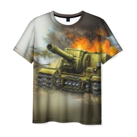 Мужская футболка 3D с принтом Военная техника в Санкт-Петербурге, 100% полиэфир | прямой крой, круглый вырез горловины, длина до линии бедер | tank | tanks | военные | оружие | самолет | самолеты | танк | танки | техника