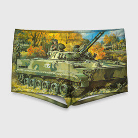 Мужские купальные плавки 3D с принтом Военная техника в Санкт-Петербурге, Полиэстер 85%, Спандекс 15% |  | Тематика изображения на принте: tank | танки