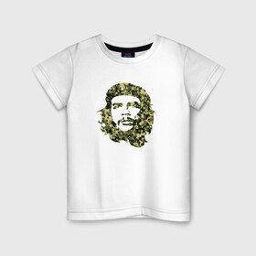 Детская футболка хлопок с принтом Che Guevara camo в Санкт-Петербурге, 100% хлопок | круглый вырез горловины, полуприлегающий силуэт, длина до линии бедер | Тематика изображения на принте: 