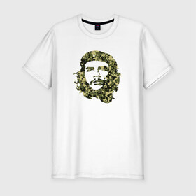 Мужская футболка премиум с принтом Che Guevara camo в Санкт-Петербурге, 92% хлопок, 8% лайкра | приталенный силуэт, круглый вырез ворота, длина до линии бедра, короткий рукав | 