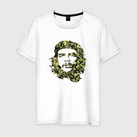 Мужская футболка хлопок с принтом Che Guevara camo в Санкт-Петербурге, 100% хлопок | прямой крой, круглый вырез горловины, длина до линии бедер, слегка спущенное плечо. | 