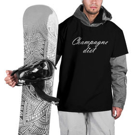 Накидка на куртку 3D с принтом Shampagne diet в Санкт-Петербурге, 100% полиэстер |  | Тематика изображения на принте: шампейн