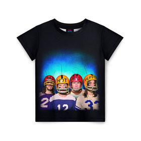 Детская футболка 3D с принтом Red Hot Chili Peppers в Санкт-Петербурге, 100% гипоаллергенный полиэфир | прямой крой, круглый вырез горловины, длина до линии бедер, чуть спущенное плечо, ткань немного тянется | chili | heavy | hot | metal | peppers | red | rhcp | rock | trash | кидис | метал | рок | хеви | энтони