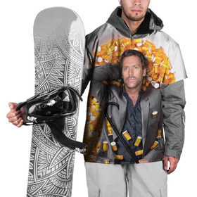 Накидка на куртку 3D с принтом Доктор Хаус в Санкт-Петербурге, 100% полиэстер |  | doctor | house | все лгут | доктор | лори | хауз | хаус | хью