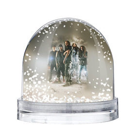 Снежный шар с принтом KoЯn в Санкт-Петербурге, Пластик | Изображение внутри шара печатается на глянцевой фотобумаге с двух сторон | korn | metal | rock | группы | корн | метал | рок