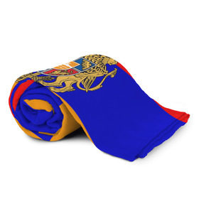 Плед 3D с принтом Герб и флаг Армении в Санкт-Петербурге, 100% полиэстер | закругленные углы, все края обработаны. Ткань не мнется и не растягивается | armenia | армения | герб | флаг