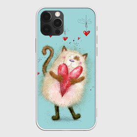 Чехол для iPhone 12 Pro Max с принтом Котик в Санкт-Петербурге, Силикон |  | 14 февраля | bear | love | teddy | валентин | влюбленный | киска | кот | котик | любовь | милый | рисунок | сердечко | сердце