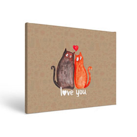 Холст прямоугольный с принтом Влюбленные котики в Санкт-Петербурге, 100% ПВХ |  | 14 февраля | bear | love | teddy | валентин | влюбленный | киска | кот | котик | любовь | милый | рисунок | сердечко | сердце
