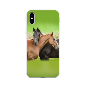 Чехол для Apple iPhone X силиконовый матовый с принтом Лошади 2 в Санкт-Петербурге, Силикон | Печать на задней стороне чехла, без боковой панели | horse | horseshoe | акварель | головалошади | грива | единорог | жеребец | животные | конь | лошадь | лошадьскрыльями | подкова | природа | рисуноккрасками