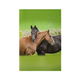 Обложка для паспорта матовая кожа с принтом Лошади 2 в Санкт-Петербурге, натуральная матовая кожа | размер 19,3 х 13,7 см; прозрачные пластиковые крепления | horse | horseshoe | акварель | головалошади | грива | единорог | жеребец | животные | конь | лошадь | лошадьскрыльями | подкова | природа | рисуноккрасками
