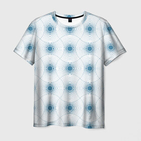 Мужская футболка 3D с принтом Кружево в Санкт-Петербурге, 100% полиэфир | прямой крой, круглый вырез горловины, длина до линии бедер | 