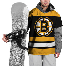 Накидка на куртку 3D с принтом Boston Bruins в Санкт-Петербурге, 100% полиэстер |  | Тематика изображения на принте: boston bruins | hockey | nhl | нхл | спорт | хоккей