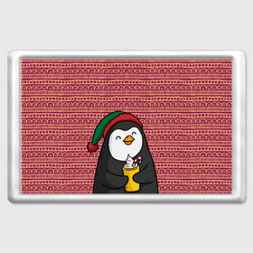 Магнит 45*70 с принтом Пингвиня в Санкт-Петербурге, Пластик | Размер: 78*52 мм; Размер печати: 70*45 | пингвин