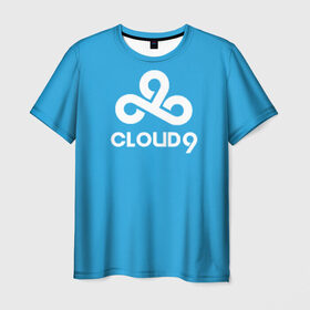 Мужская футболка 3D с принтом Cloud 9 в Санкт-Петербурге, 100% полиэфир | прямой крой, круглый вырез горловины, длина до линии бедер | 