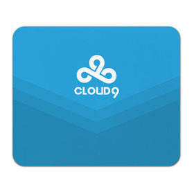 Коврик прямоугольный с принтом Cloud 9 в Санкт-Петербурге, натуральный каучук | размер 230 х 185 мм; запечатка лицевой стороны | 9 | c9 | cloud | csgo | team | клауда | ксго | найн