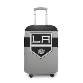 Чехол для чемодана 3D с принтом Los Angeles Kings в Санкт-Петербурге, 86% полиэфир, 14% спандекс | двустороннее нанесение принта, прорези для ручек и колес | hockey | los angeles kings | nhl | нхл | спорт | хоккей