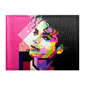 Обложка для студенческого билета с принтом Майкл Джексон в Санкт-Петербурге, натуральная кожа | Размер: 11*8 см; Печать на всей внешней стороне | Тематика изображения на принте: michael jackson | майкл джексон | поп арт | портрет