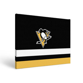 Холст прямоугольный с принтом Pittsburgh Penguins в Санкт-Петербурге, 100% ПВХ |  | Тематика изображения на принте: hockey | nhl | pittsburgh penguins | нхл | хоккей