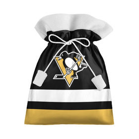 Подарочный 3D мешок с принтом Pittsburgh Penguins в Санкт-Петербурге, 100% полиэстер | Размер: 29*39 см | Тематика изображения на принте: hockey | nhl | pittsburgh penguins | нхл | хоккей