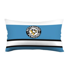 Подушка 3D антистресс с принтом Pittsburgh Penguins blue в Санкт-Петербурге, наволочка — 100% полиэстер, наполнитель — вспененный полистирол | состоит из подушки и наволочки на молнии | hockey | nhl | pittsburgh penguins | нхл | хоккей