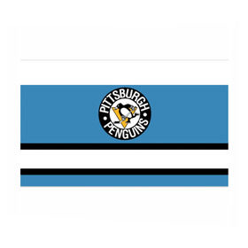 Бумага для упаковки 3D с принтом Pittsburgh Penguins blue в Санкт-Петербурге, пластик и полированная сталь | круглая форма, металлическое крепление в виде кольца | hockey | nhl | pittsburgh penguins | нхл | хоккей