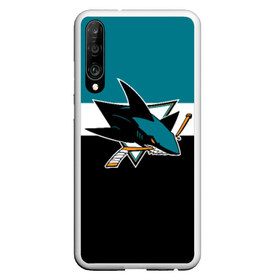 Чехол для Honor P30 с принтом San Jose Sharks в Санкт-Петербурге, Силикон | Область печати: задняя сторона чехла, без боковых панелей | hockey | nhl | san jose sharks | нхл | спорт | хоккей