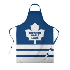 Фартук 3D с принтом Toronto Maple Leafs в Санкт-Петербурге, 100% полиэстер | общий размер — 65 х 85 см, ширина нагрудника — 26 см, горловина — 53 см, длина завязок — 54 см, общий обхват в поясе — 173 см. Принт на завязках и на горловине наносится с двух сторон, на основной части фартука — только с внешней стороны | hockey | nhl | toronto maple leafs | нхл | хоккей