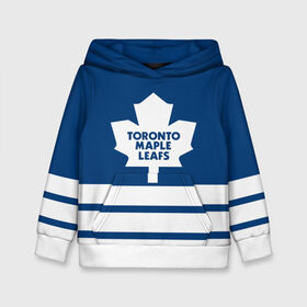 Детская толстовка 3D с принтом Toronto Maple Leafs в Санкт-Петербурге, 100% полиэстер | двухслойный капюшон со шнурком для регулировки, мягкие манжеты на рукавах и по низу толстовки, спереди карман-кенгуру с мягким внутренним слоем | hockey | nhl | toronto maple leafs | нхл | хоккей