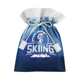 Подарочный 3D мешок с принтом Лыжный спорт в Санкт-Петербурге, 100% полиэстер | Размер: 29*39 см | Тематика изображения на принте: extreme | ski | skiing | горнолыжное | горные лыжи | лыжник | фристайл | экстрим