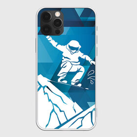 Чехол для iPhone 12 Pro Max с принтом Горы и сноубордист в Санкт-Петербурге, Силикон |  | Тематика изображения на принте: extreme | snowboard | сноуборд | сноубордист | экстрим