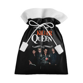 Подарочный 3D мешок с принтом Killer Queen в Санкт-Петербурге, 100% полиэстер | Размер: 29*39 см | freddie | heavy | mercury | metal | queen | rock | квин | куин | меркури | меркюри | метал | рок | фредди меркьюри | фреди | хэви