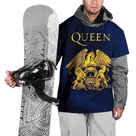 Накидка на куртку 3D с принтом Группа Queen в Санкт-Петербурге, 100% полиэстер |  | freddie | heavy | mercury | metal | queen | rock | квин | куин | меркури | меркюри | метал | рок | фредди меркьюри | фреди | хэви