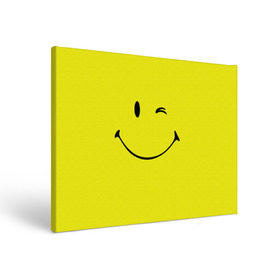 Холст прямоугольный с принтом Смайл в Санкт-Петербурге, 100% ПВХ |  | Тематика изображения на принте: emoji | smile | жёлтый | смайл | смайлик | улыбка | эмодзи | эмоции