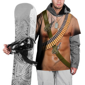 Накидка на куртку 3D с принтом Солдат в Санкт-Петербурге, 100% полиэстер |  | Тематика изображения на принте: 23 февраля | армия | граната | защитник | мужской праздник | мужчине | отечества | подарок | пуля | солдат