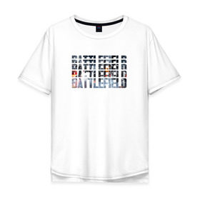 Мужская футболка хлопок Oversize с принтом Battlefield в Санкт-Петербурге, 100% хлопок | свободный крой, круглый ворот, “спинка” длиннее передней части | 1 | 2 | 3 | batlefield | батлфилд | баттлфилд