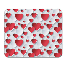 Коврик прямоугольный с принтом Сердца в Санкт-Петербурге, натуральный каучук | размер 230 х 185 мм; запечатка лицевой стороны | день святого валентина | любовь | сердца