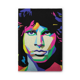 Обложка для автодокументов с принтом Jim morrison в Санкт-Петербурге, натуральная кожа |  размер 19,9*13 см; внутри 4 больших “конверта” для документов и один маленький отдел — туда идеально встанут права | Тематика изображения на принте: jim morrison джим моррисон | поп арт | портрет