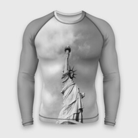 Мужской рашгард 3D с принтом Статуя Свободы в Санкт-Петербурге,  |  | америка | нью йорк | статуя свободы | сша | штаты