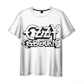 Мужская футболка 3D с принтом Ozzy Osbourne в Санкт-Петербурге, 100% полиэфир | прямой крой, круглый вырез горловины, длина до линии бедер | Тематика изображения на принте: ozzy rock