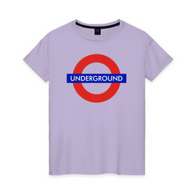 Женская футболка хлопок с принтом Underground в Санкт-Петербурге, 100% хлопок | прямой крой, круглый вырез горловины, длина до линии бедер, слегка спущенное плечо | hip hop | rap | russian | андеграунд