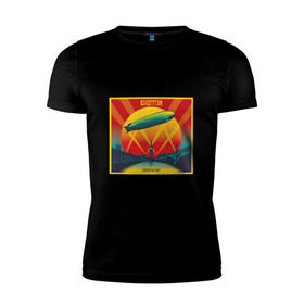 Мужская футболка премиум с принтом Led Zeppelin в Санкт-Петербурге, 92% хлопок, 8% лайкра | приталенный силуэт, круглый вырез ворота, длина до линии бедра, короткий рукав | led zeppelin
