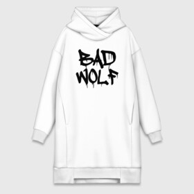 Платье-худи хлопок с принтом Bad Wolf в Санкт-Петербурге,  |  | bad | doctor | tardis | tennant | who | wolf | доктор | кто | смит | тардис | теннант